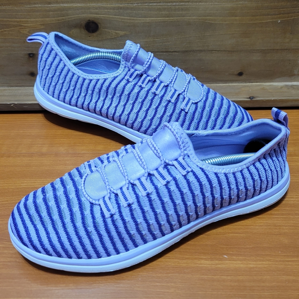 Comfortview Ariya Lilac Slip On Wide Width CV Sport Womans Sneakers